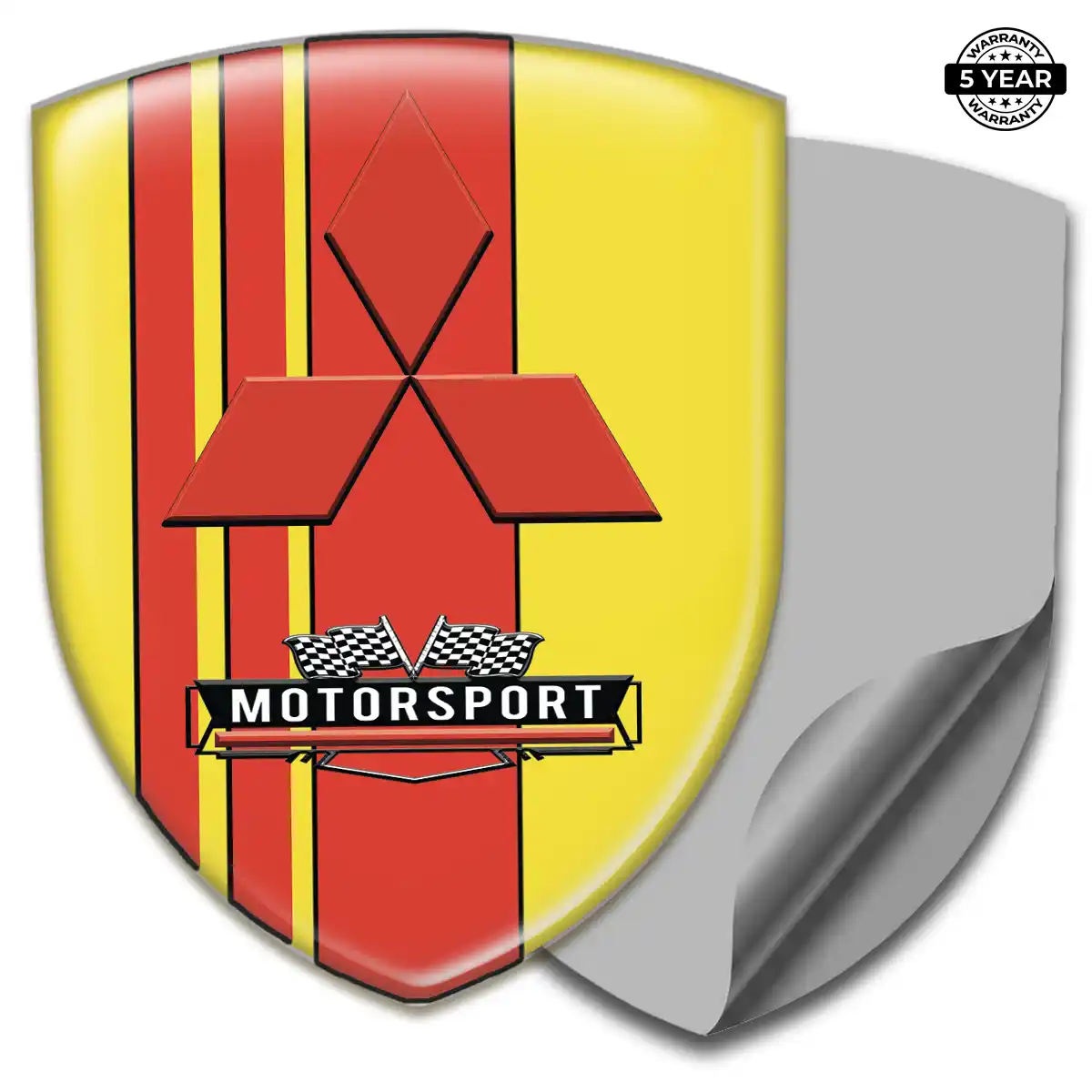 Mitsubishi Car Emblem Sticker Deluxe Edition