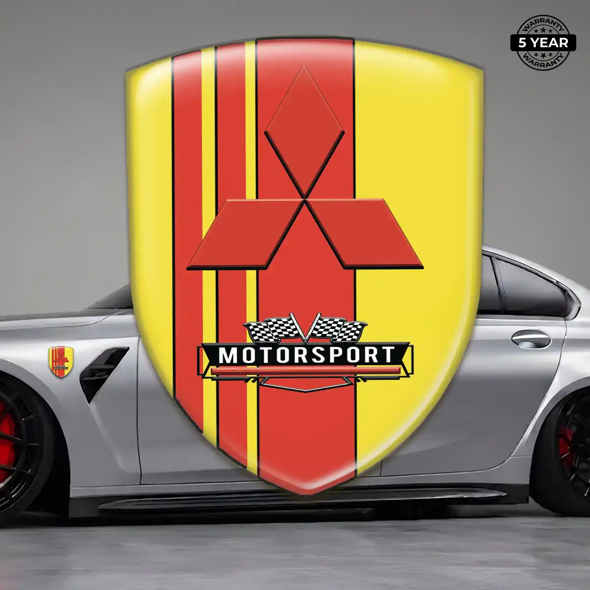 Mitsubishi Car Emblem Sticker Deluxe Edition