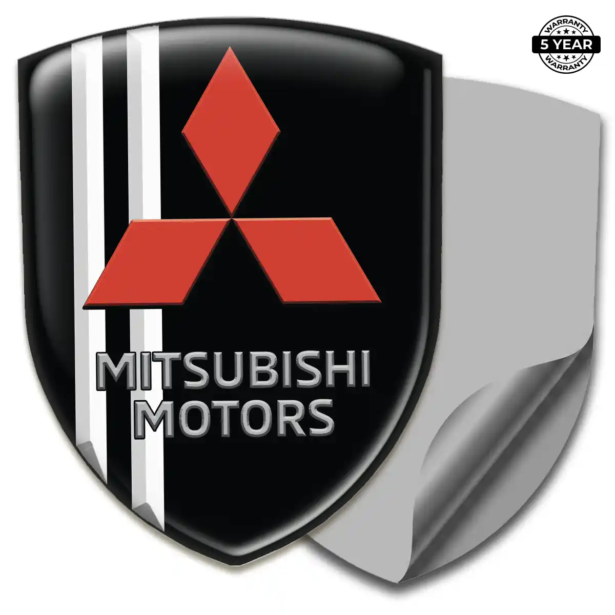 Mitsubishi Car Emblem Sticker Elite Finish