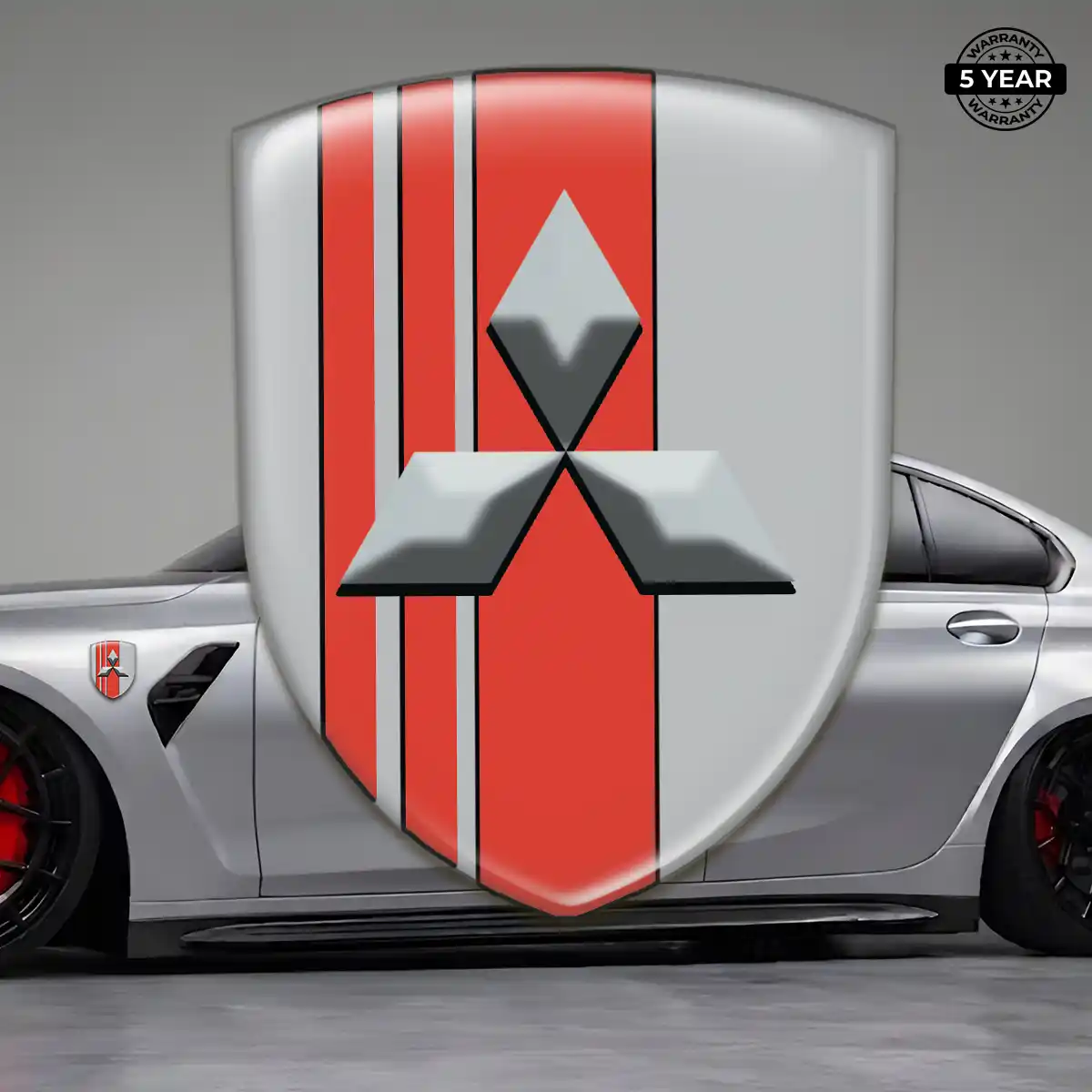 Mitsubishi Car Emblem Sticker Signature Grade