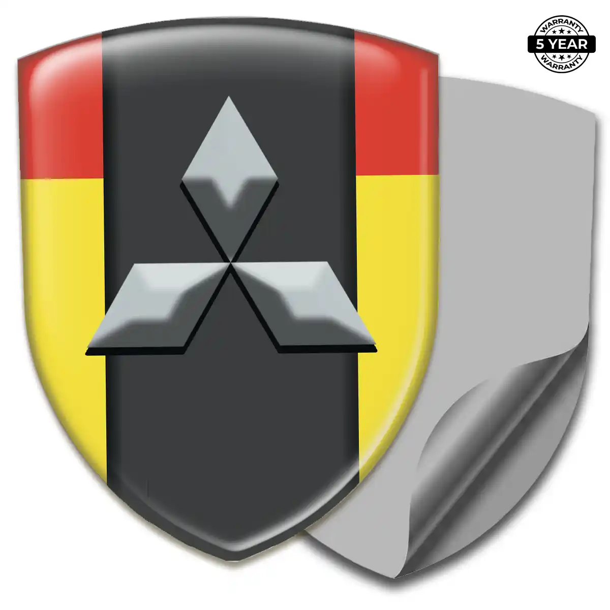 Mitsubishi Car Emblem Sticker Sleek Style