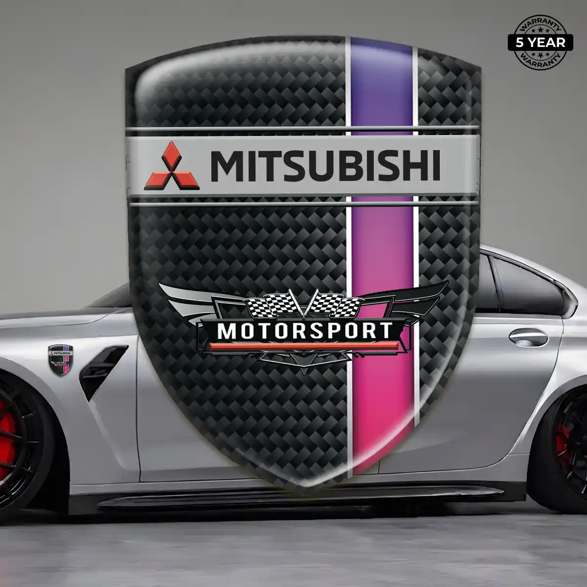 Mitsubishi Car Logo Decal Elite Edition
