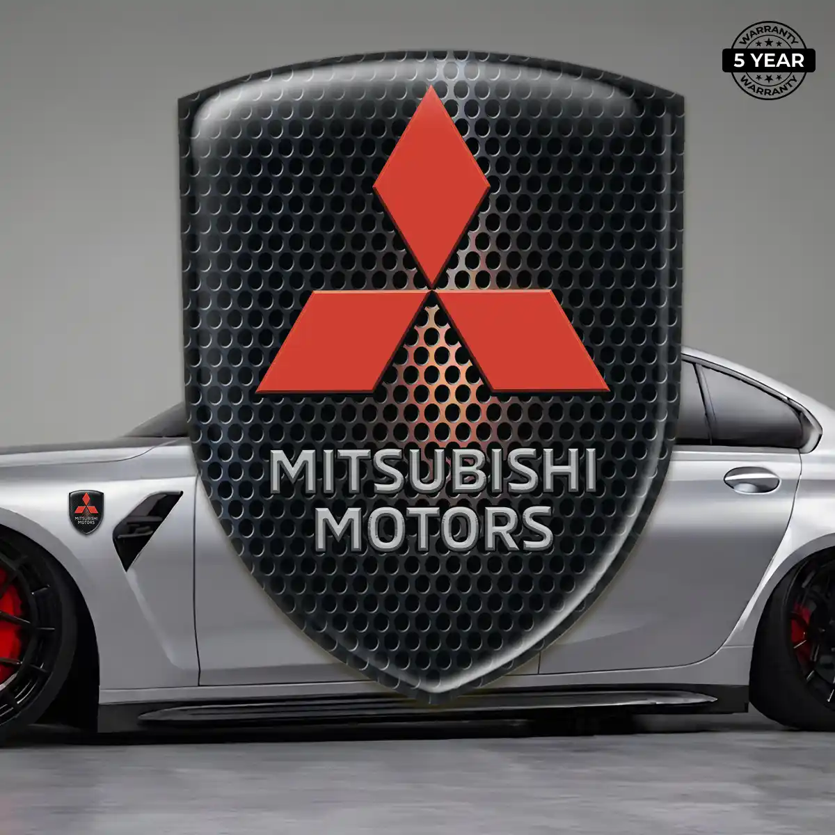 Mitsubishi Car Logo Decal Elite Finish