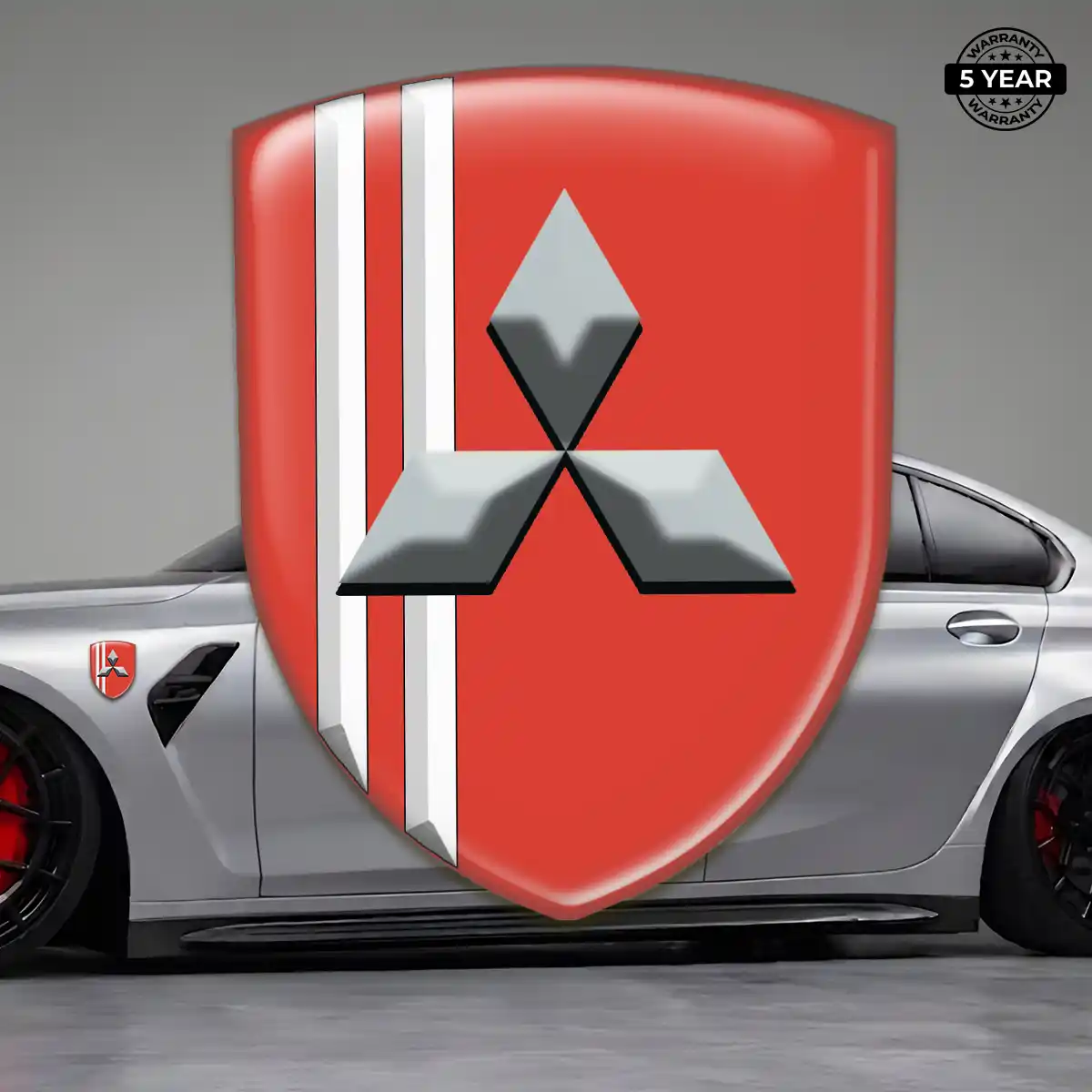 Mitsubishi Car Logo Decal Refined Design