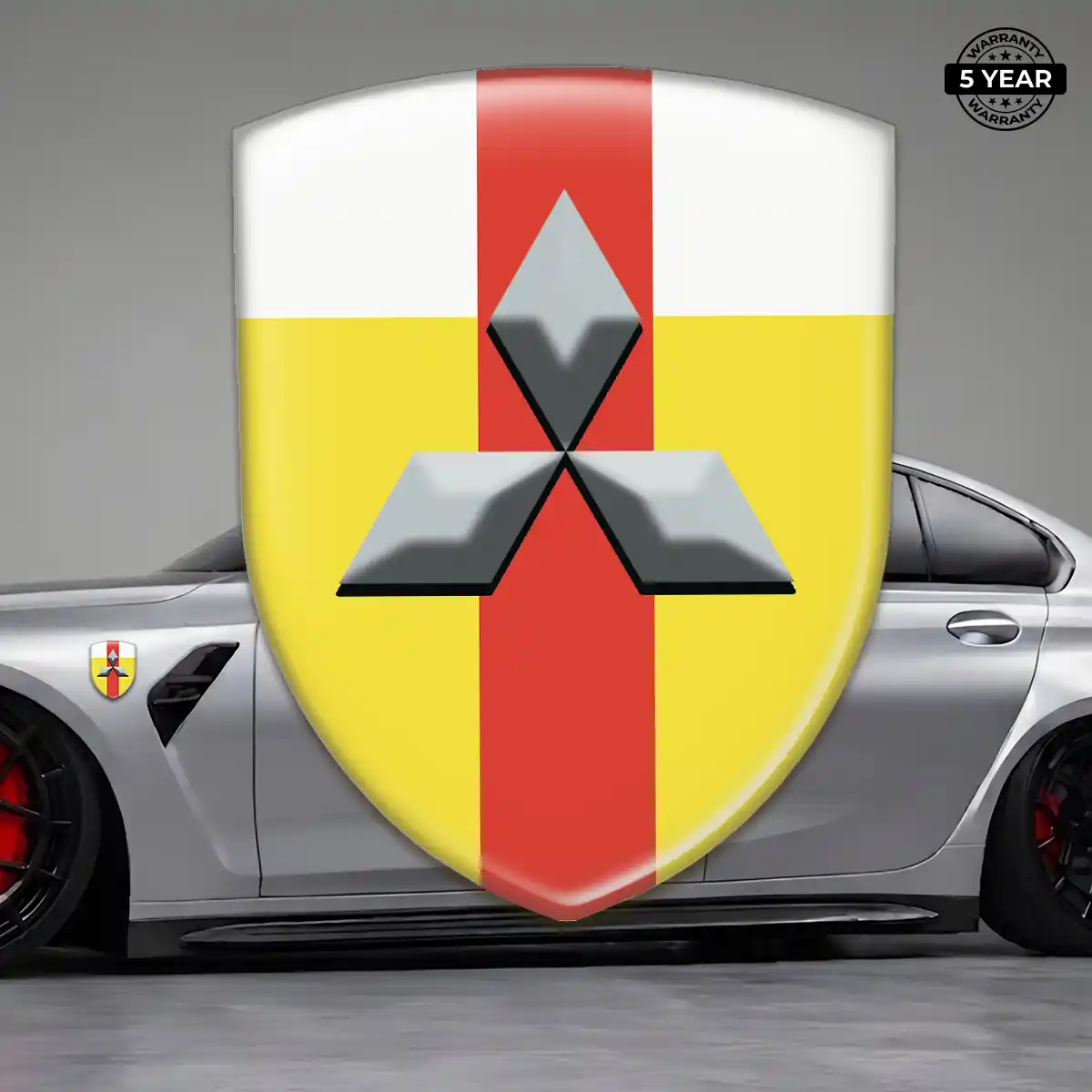 Mitsubishi Car Logo Decal Sleek Style