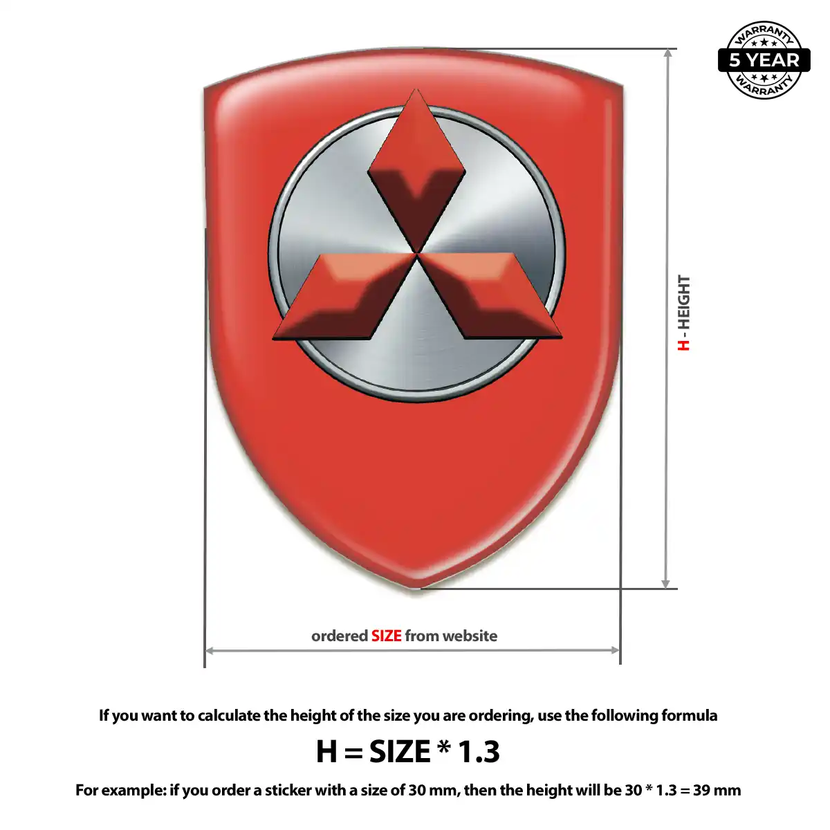 Mitsubishi Crest Emblem Deluxe Edition