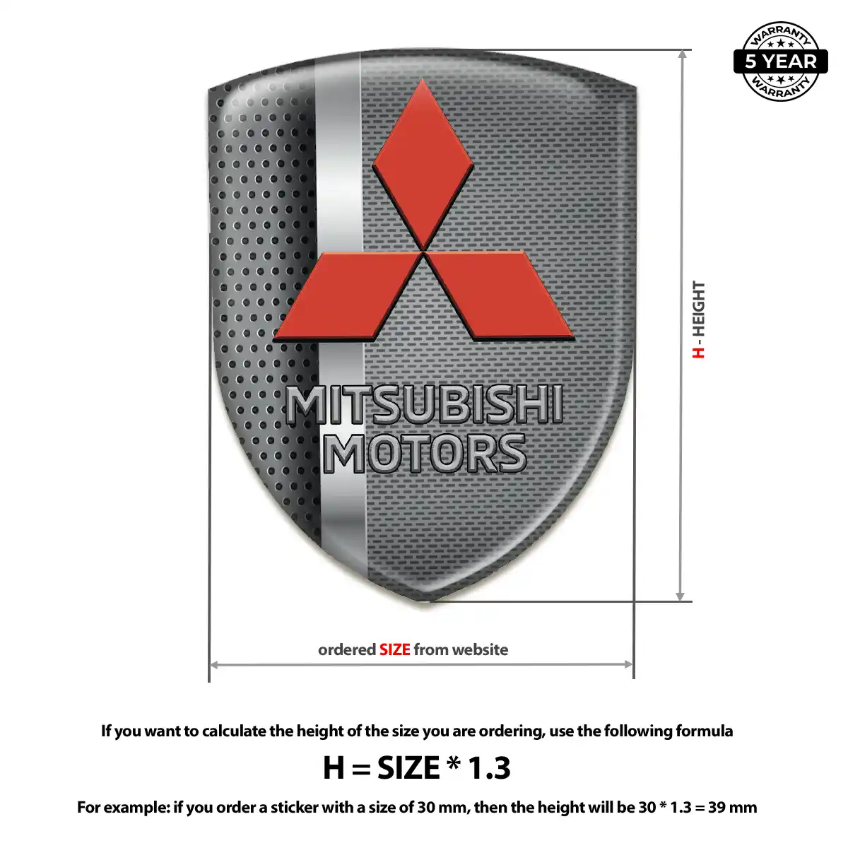 Mitsubishi Crest Emblem Elite Edition