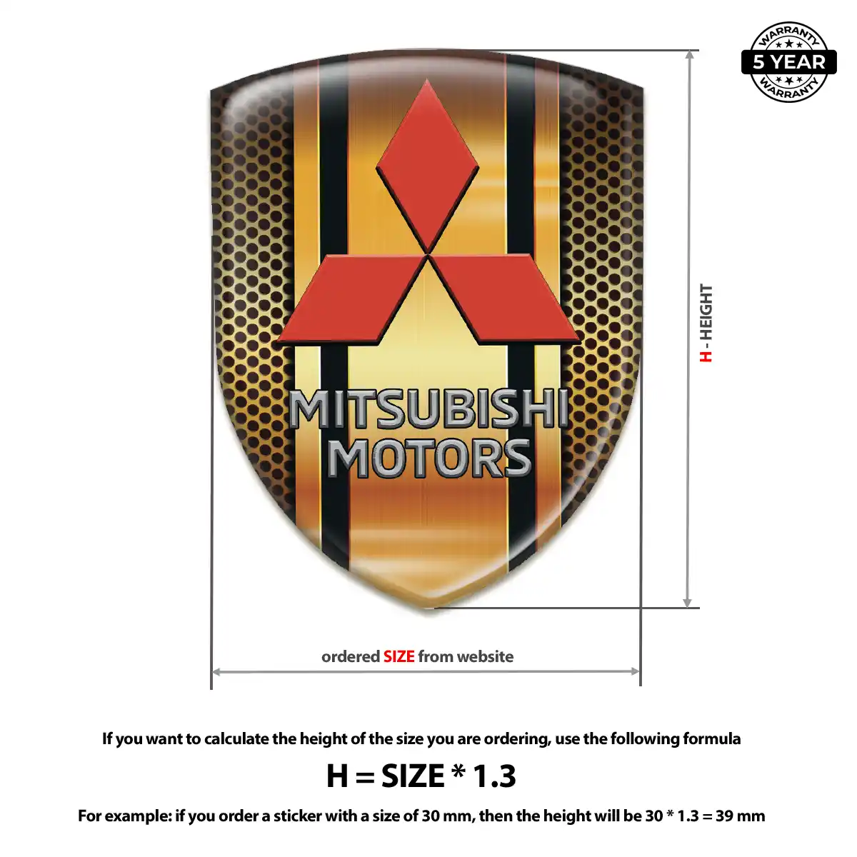 Mitsubishi Crest Emblem Noble Edition