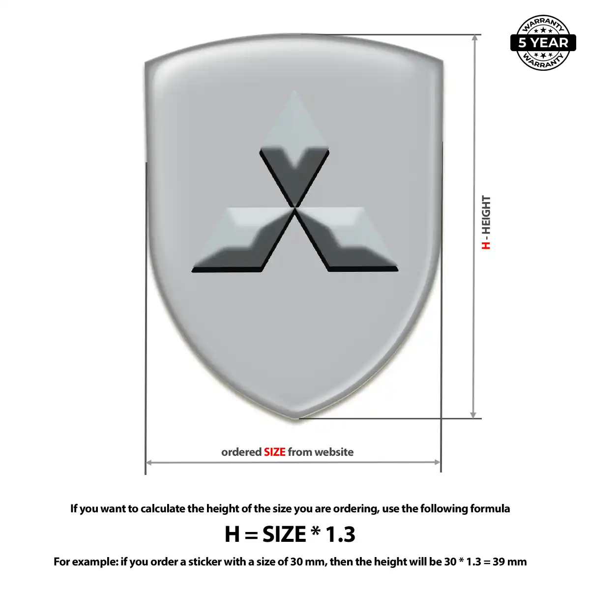 Mitsubishi Crest Emblem Opulent Line