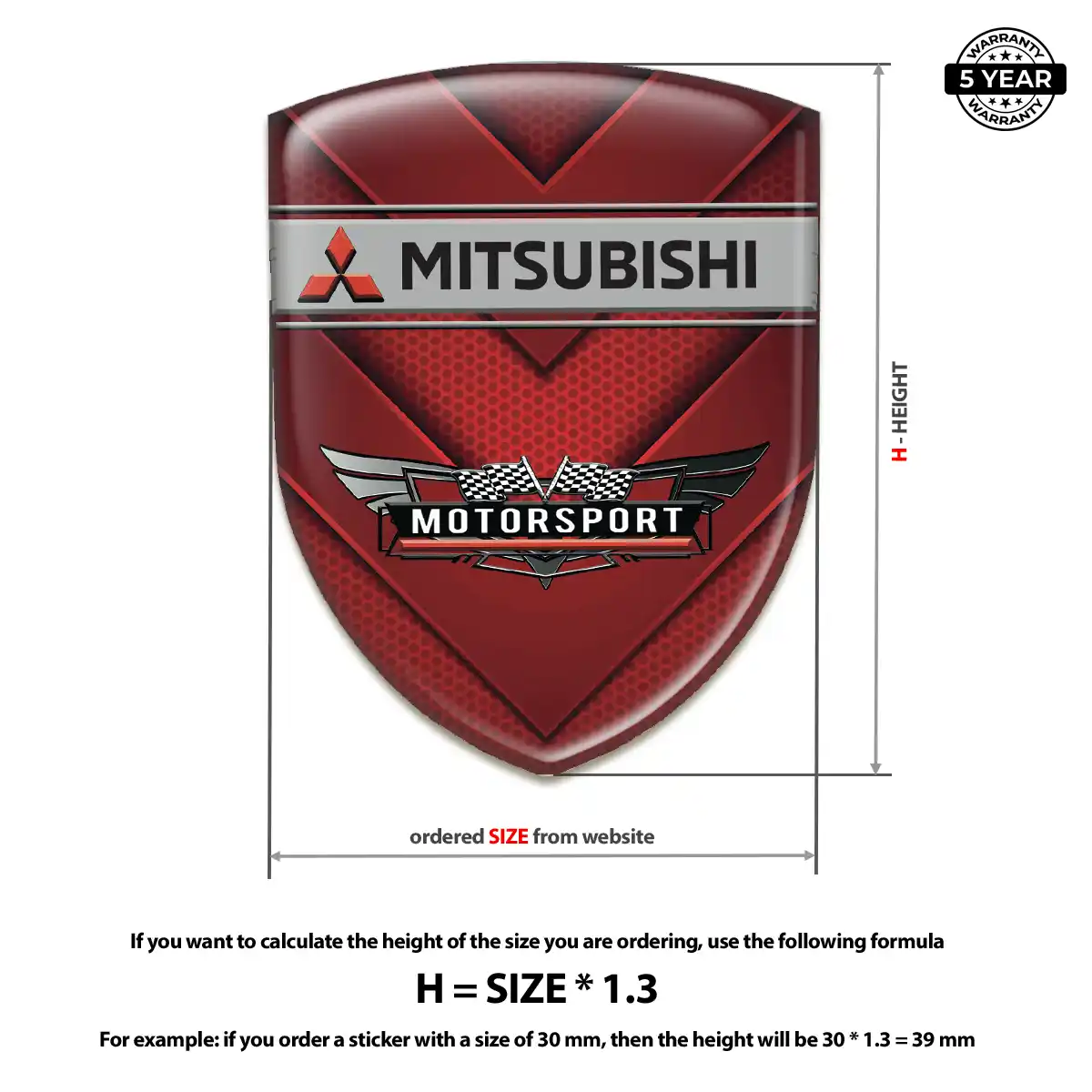 Mitsubishi Crest Emblem Prestige Line