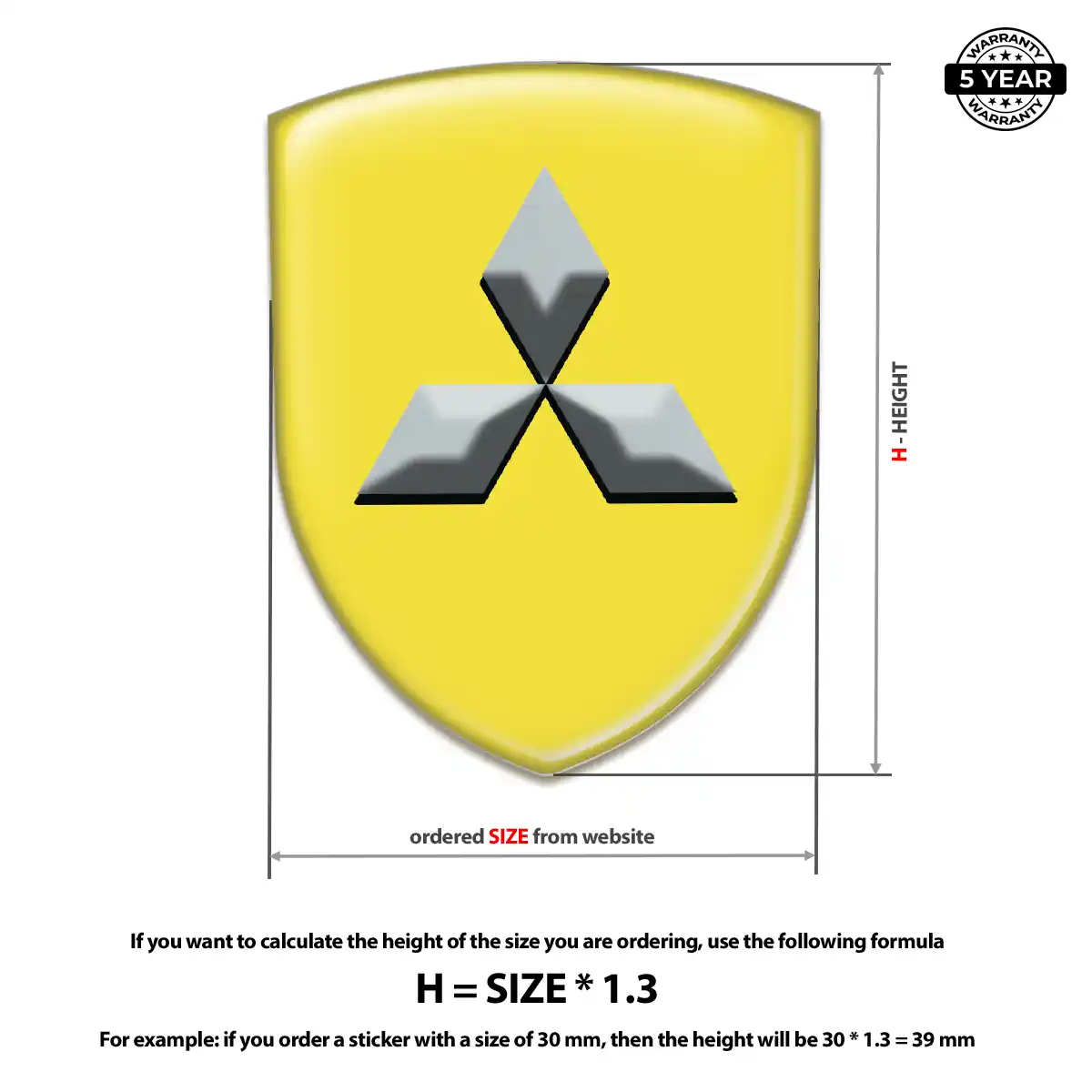 Mitsubishi Crest Emblem Prime Quality