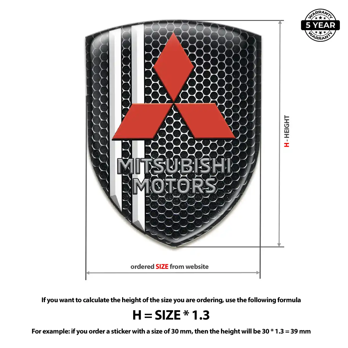 Mitsubishi Crest Emblem Superior Craft