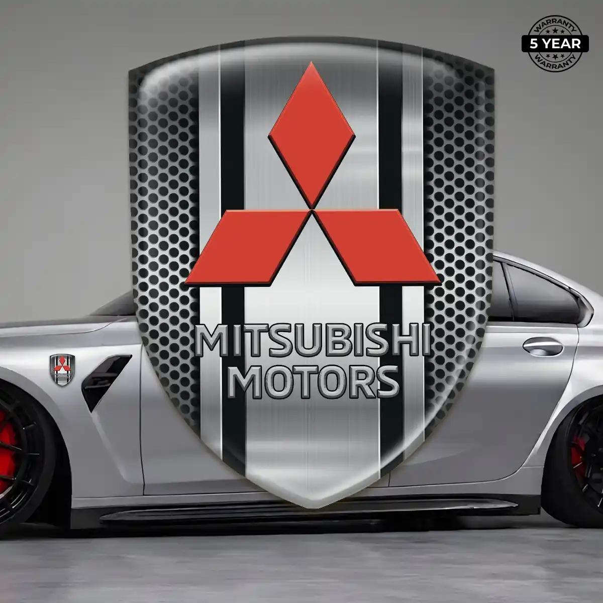 Mitsubishi Crest Logo Emblem Deluxe Edition