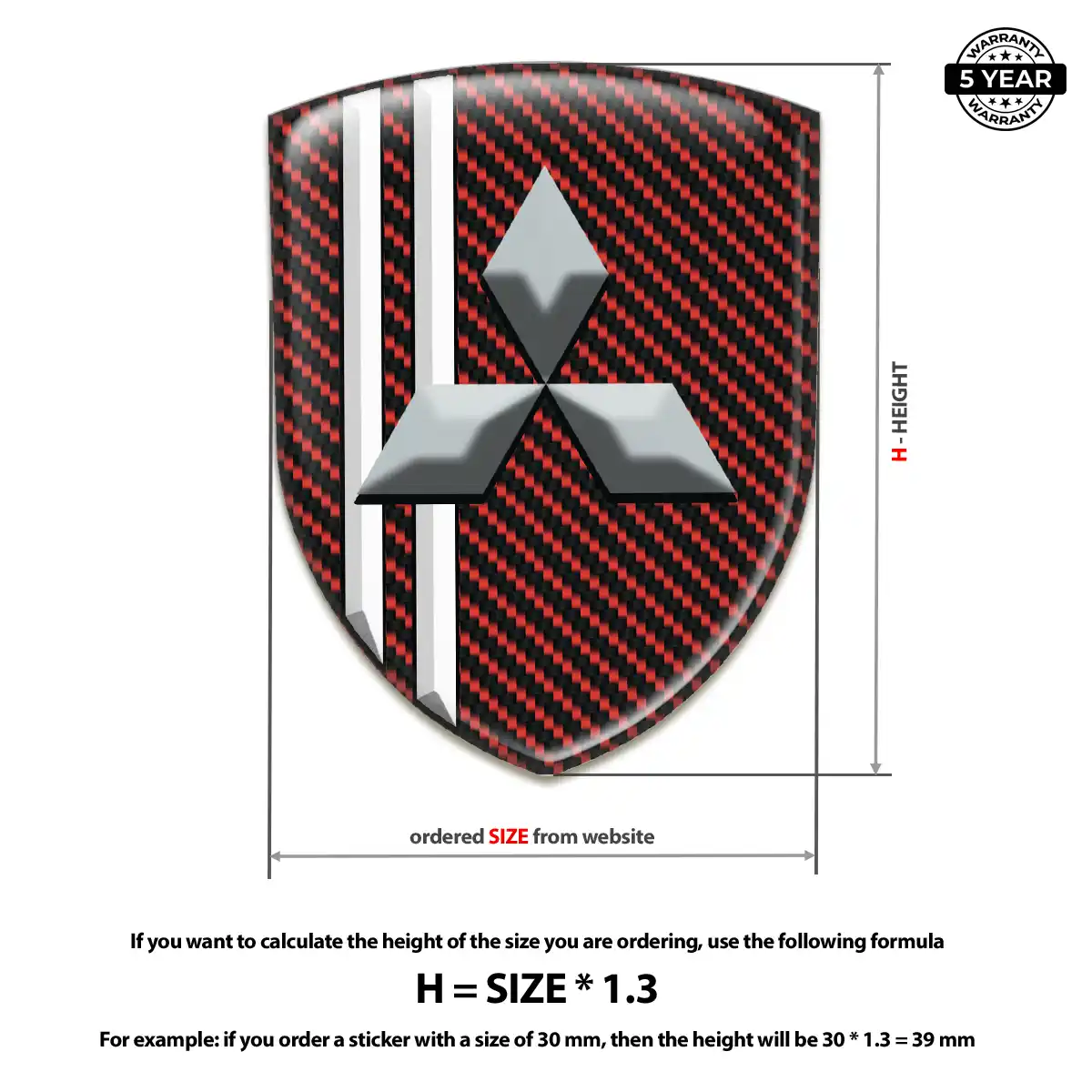 Mitsubishi Crest Logo Emblem Exclusive Series