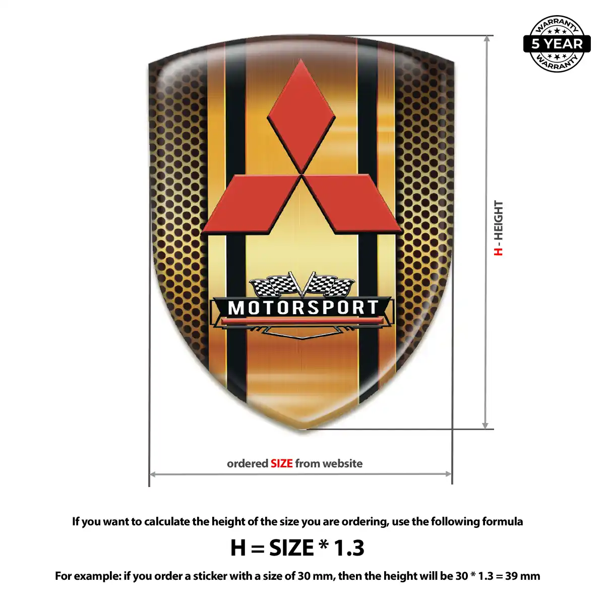 Mitsubishi Crest Logo Emblem Prestige Line