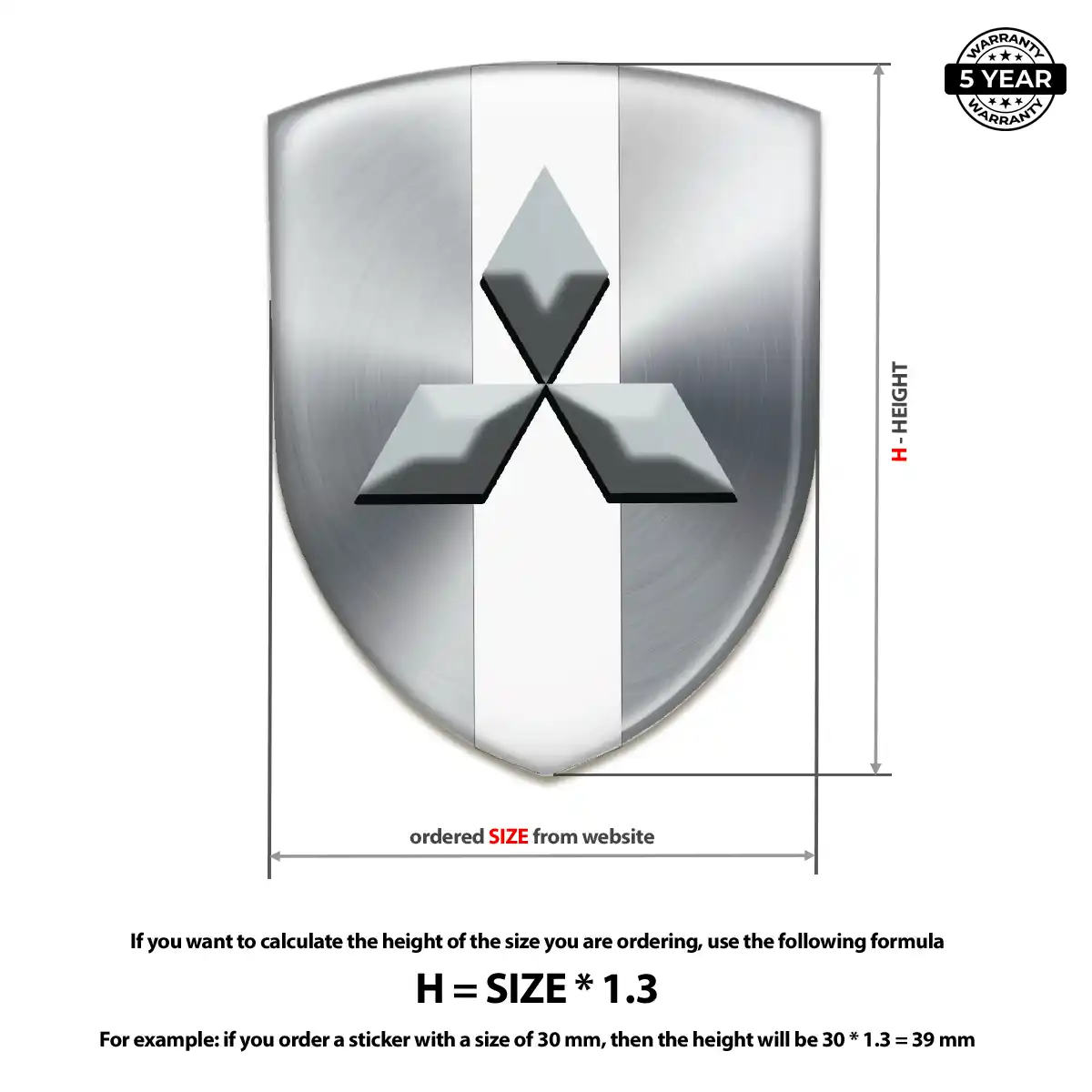 Mitsubishi Domed Badge Superior Craft