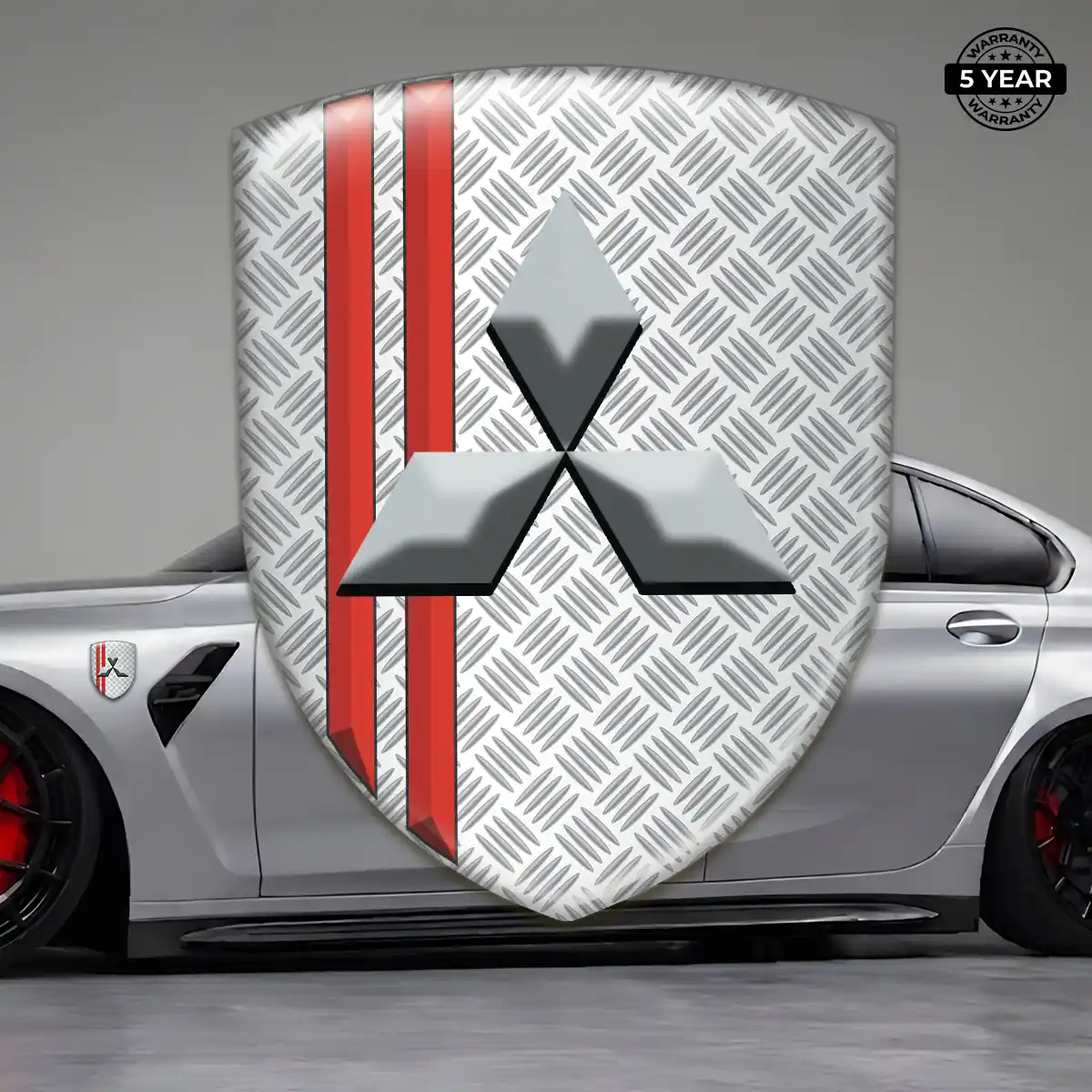 Mitsubishi Domed Car Sticker Deluxe Edition