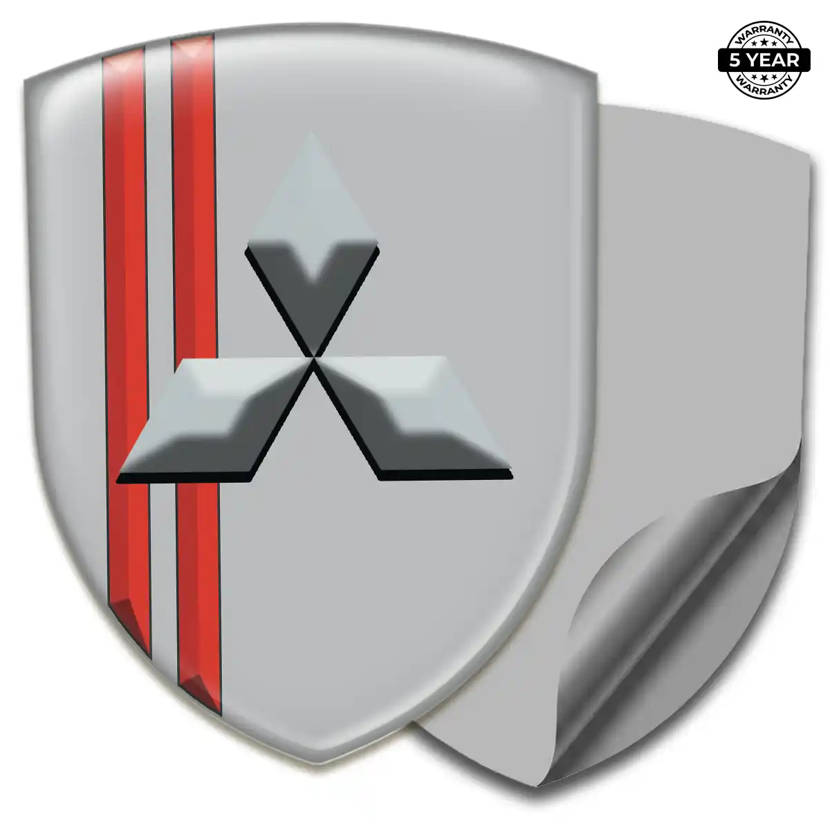 Mitsubishi Domed Car Sticker Elite Edition