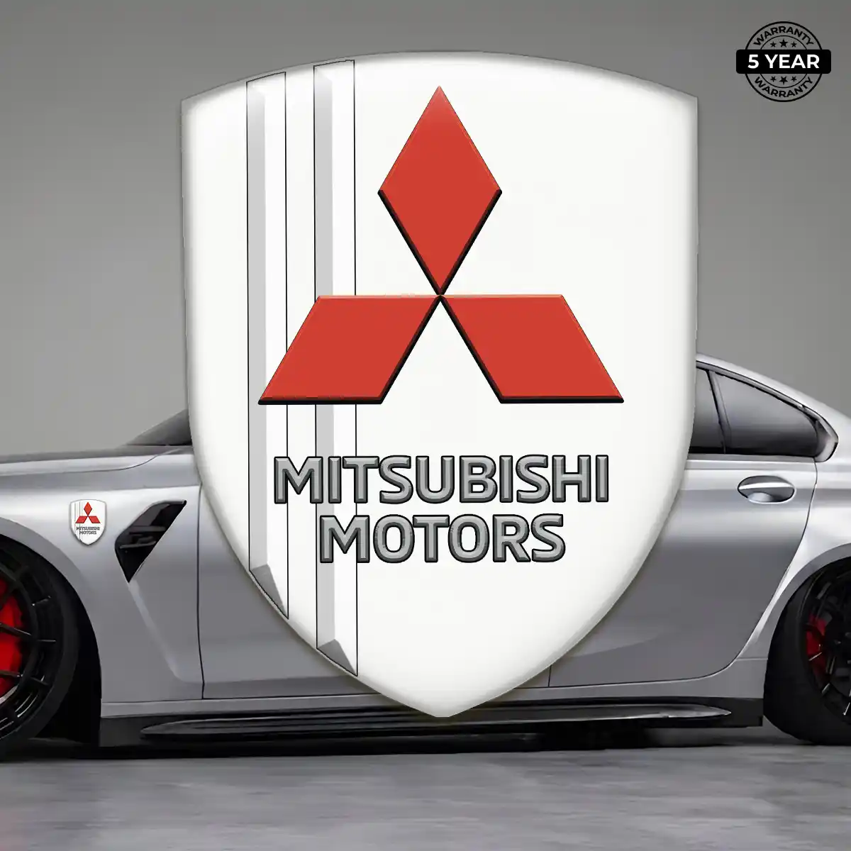 Mitsubishi Domed Car Sticker Prestige Line