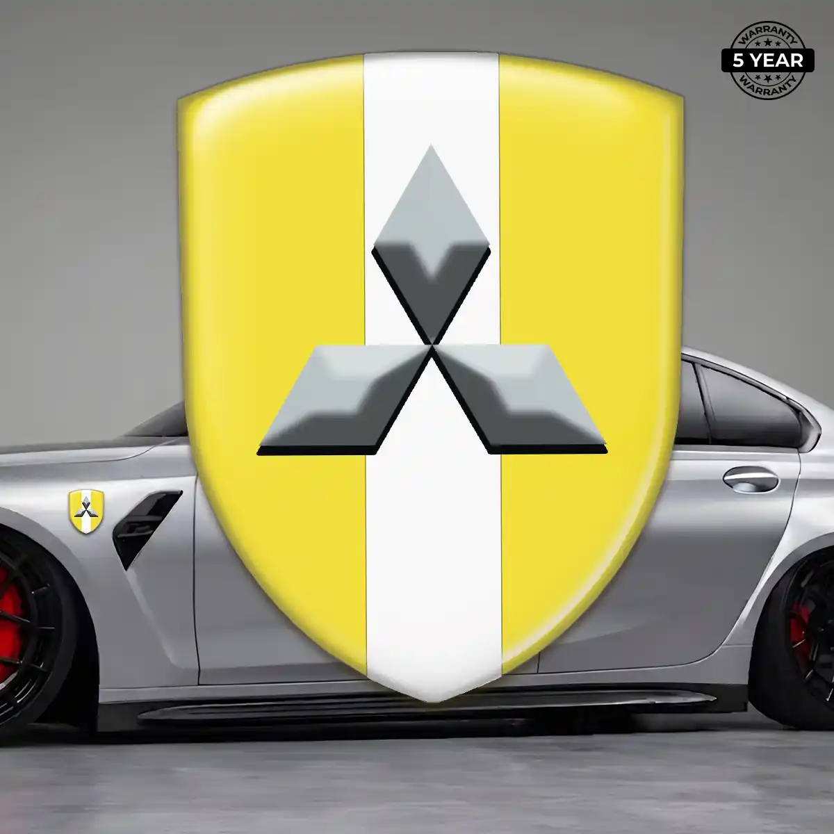 Mitsubishi Domed Decal Refined Design
