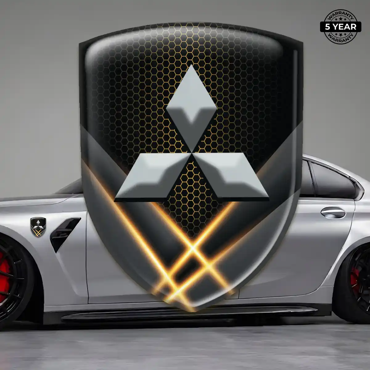 Mitsubishi Domed Decal Signature Grade