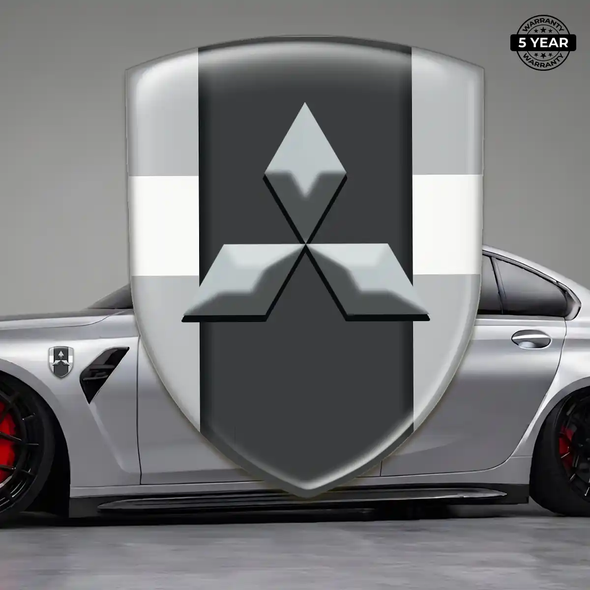Mitsubishi Domed Decal Sleek Style
