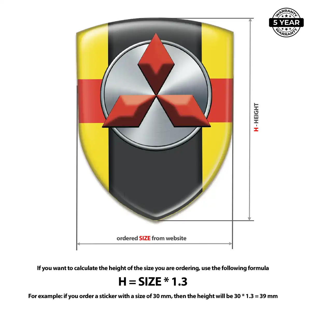 Mitsubishi Domed Emblem Elite Edition