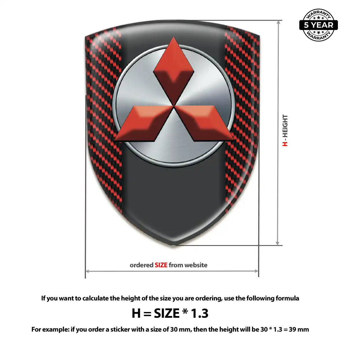 Mitsubishi Domed Emblem Exclusive Series