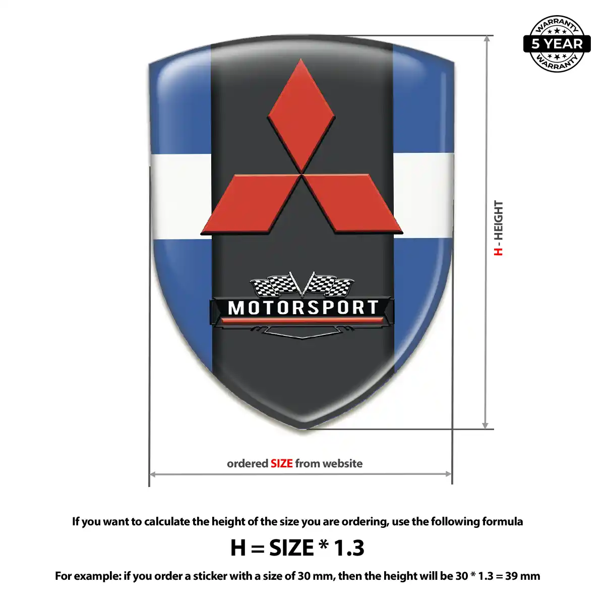 Mitsubishi Domed Emblem Noble Edition