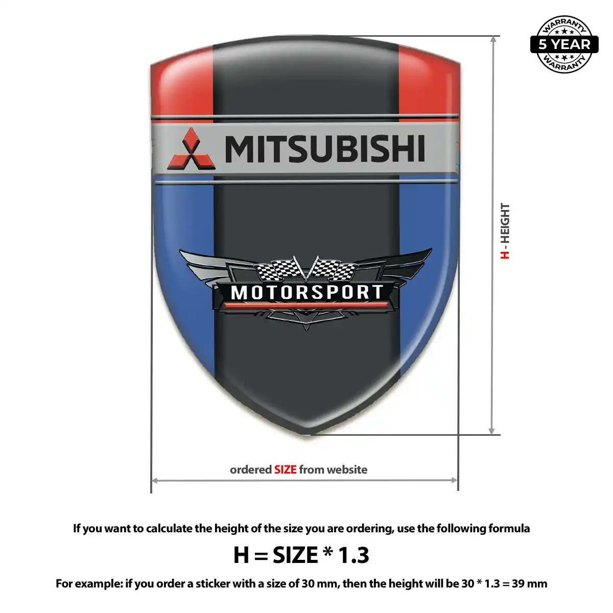 Mitsubishi Domed Emblem Opulent Line