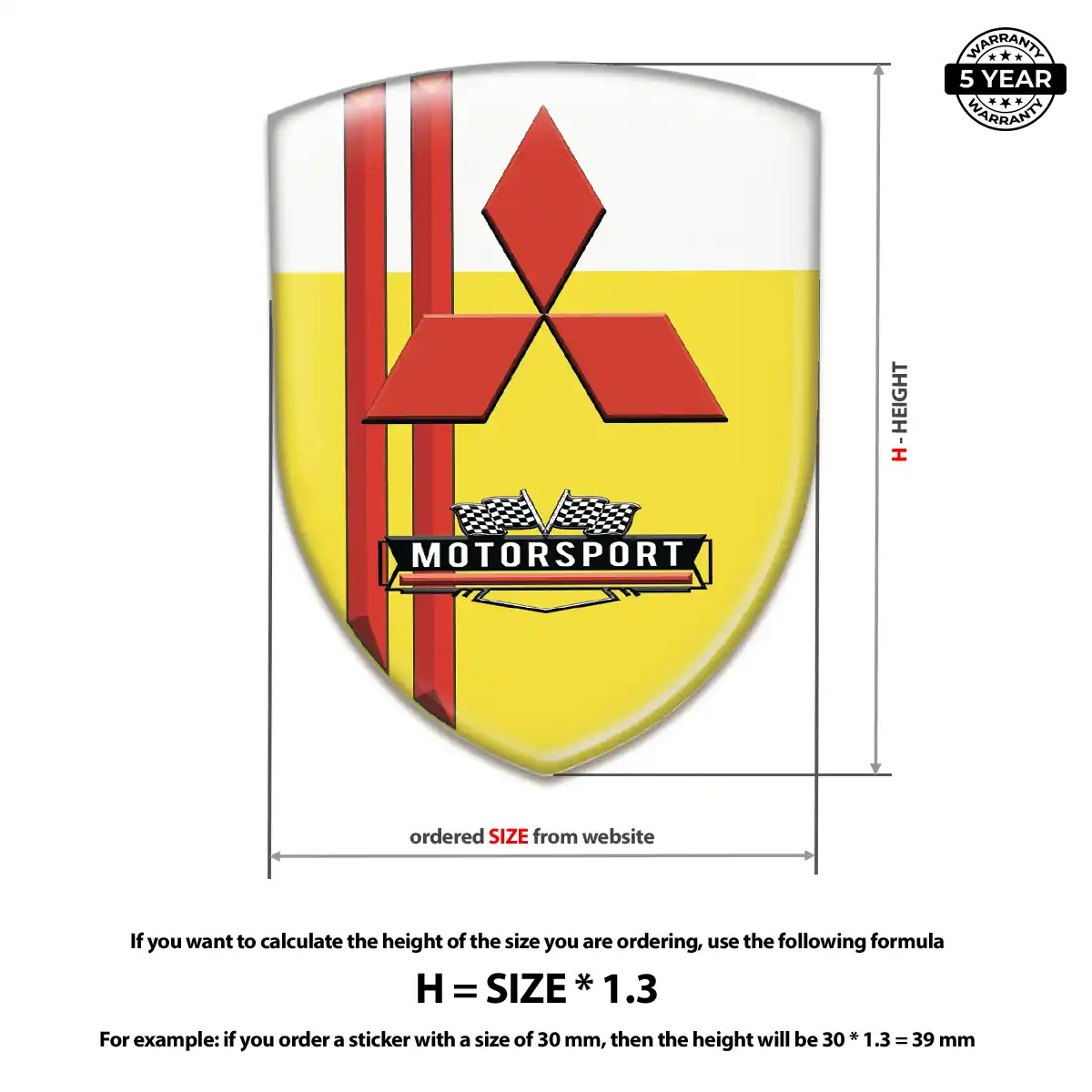 Mitsubishi Domed Emblem Refined Design