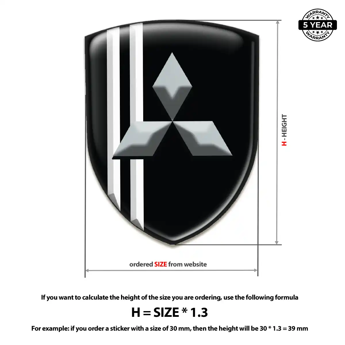 Mitsubishi Domed Emblem Signature Grade