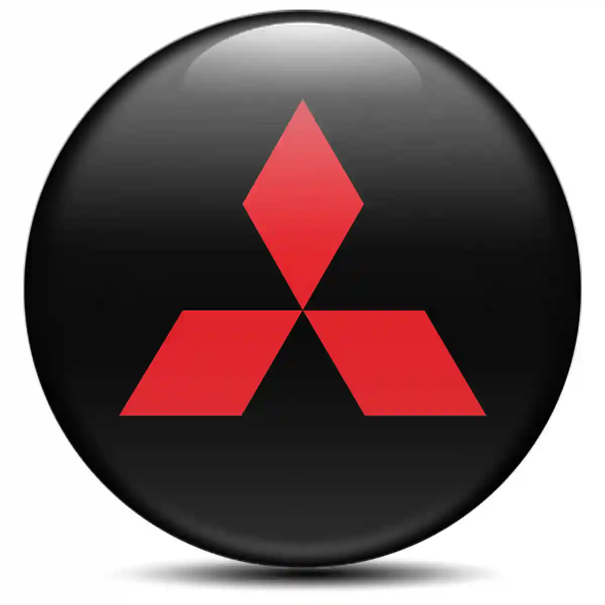 Mitsubishi Domed Emblem Sleek Style