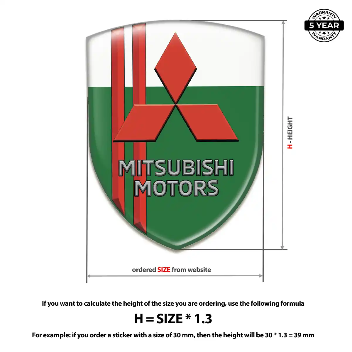 Mitsubishi Domed Emblem Superior Craft