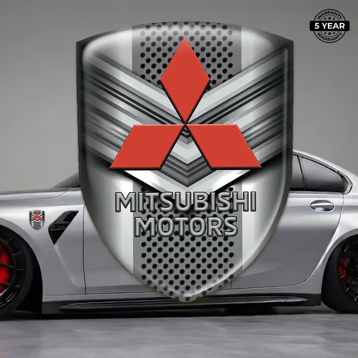 Mitsubishi Domed Logo Decal Deluxe Edition