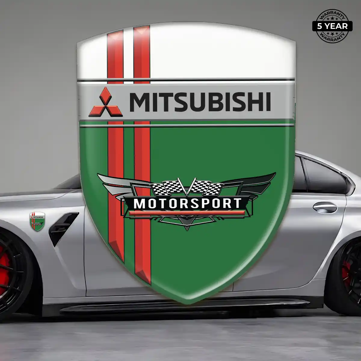 Mitsubishi Domed Logo Decal Elite Edition