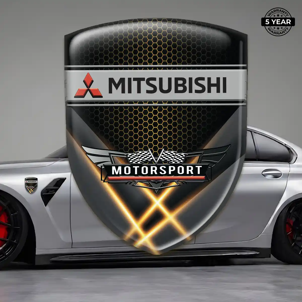 Mitsubishi Domed Logo Decal Prestige Line