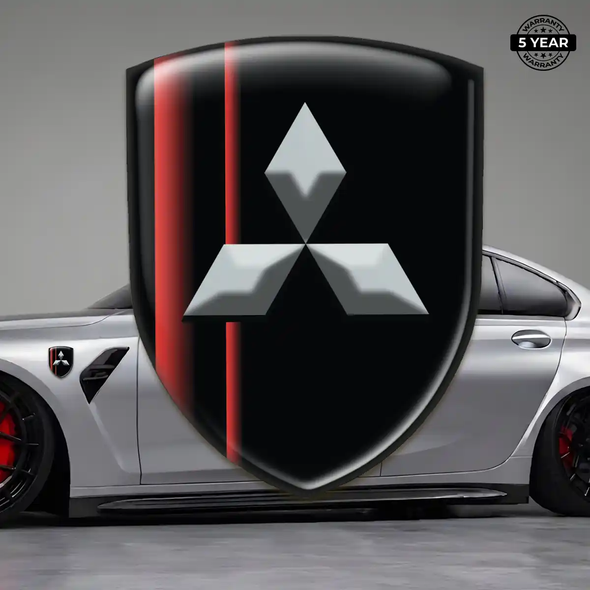 Mitsubishi Domed Logo Decal Prime Quality