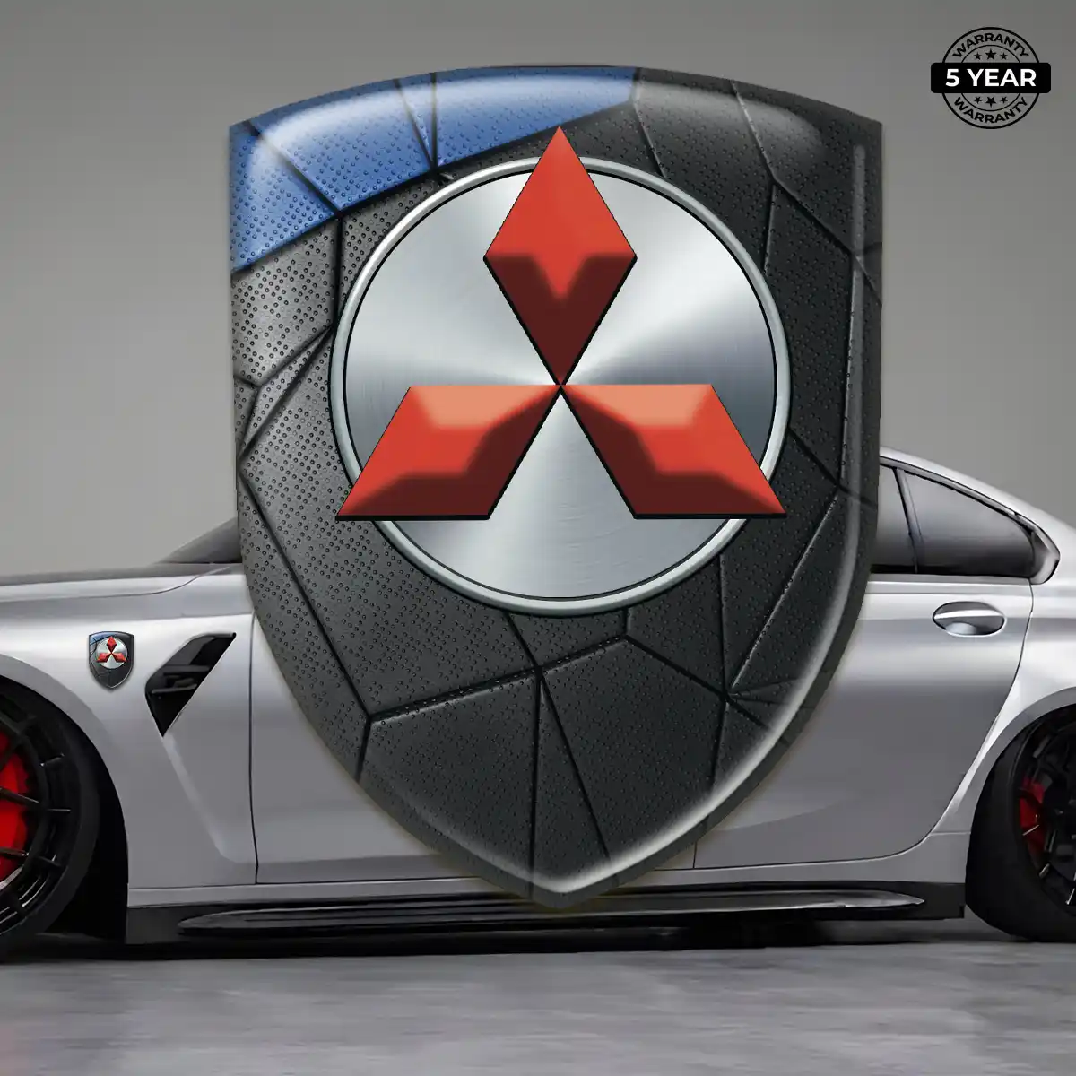 Mitsubishi Domed Logo Decal Signature Grade