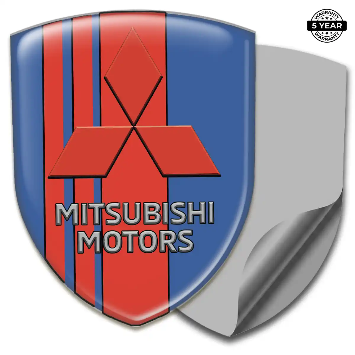 Mitsubishi Domed Logo Sticker Deluxe Edition