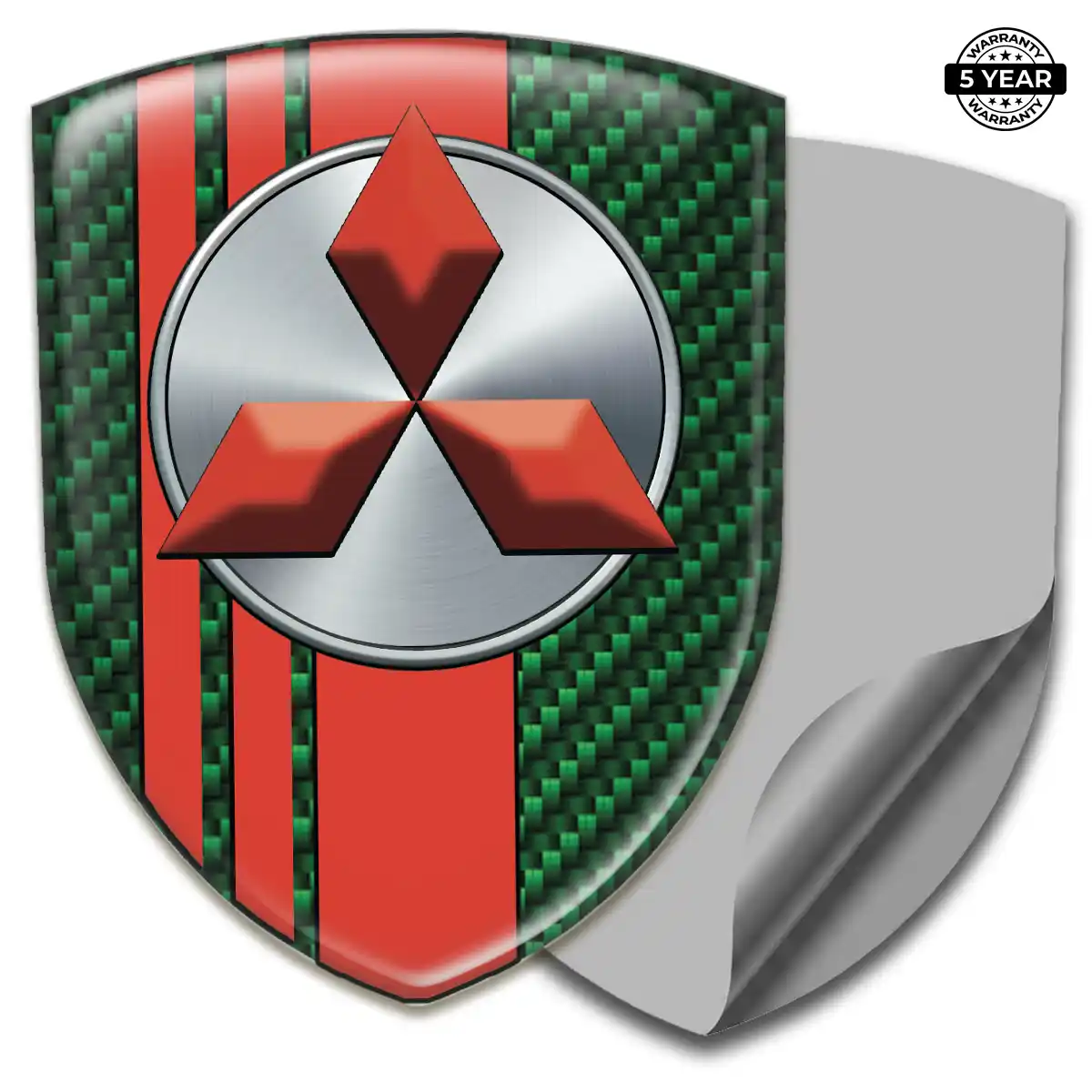 Mitsubishi Domed Logo Sticker Elite Finish