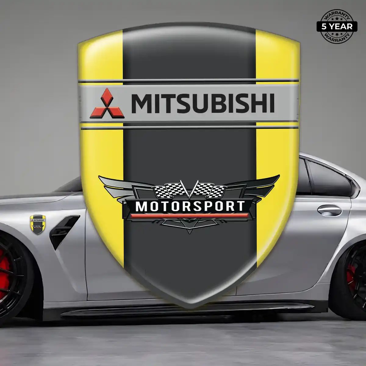 Mitsubishi Domed Logo Sticker Superior Craft