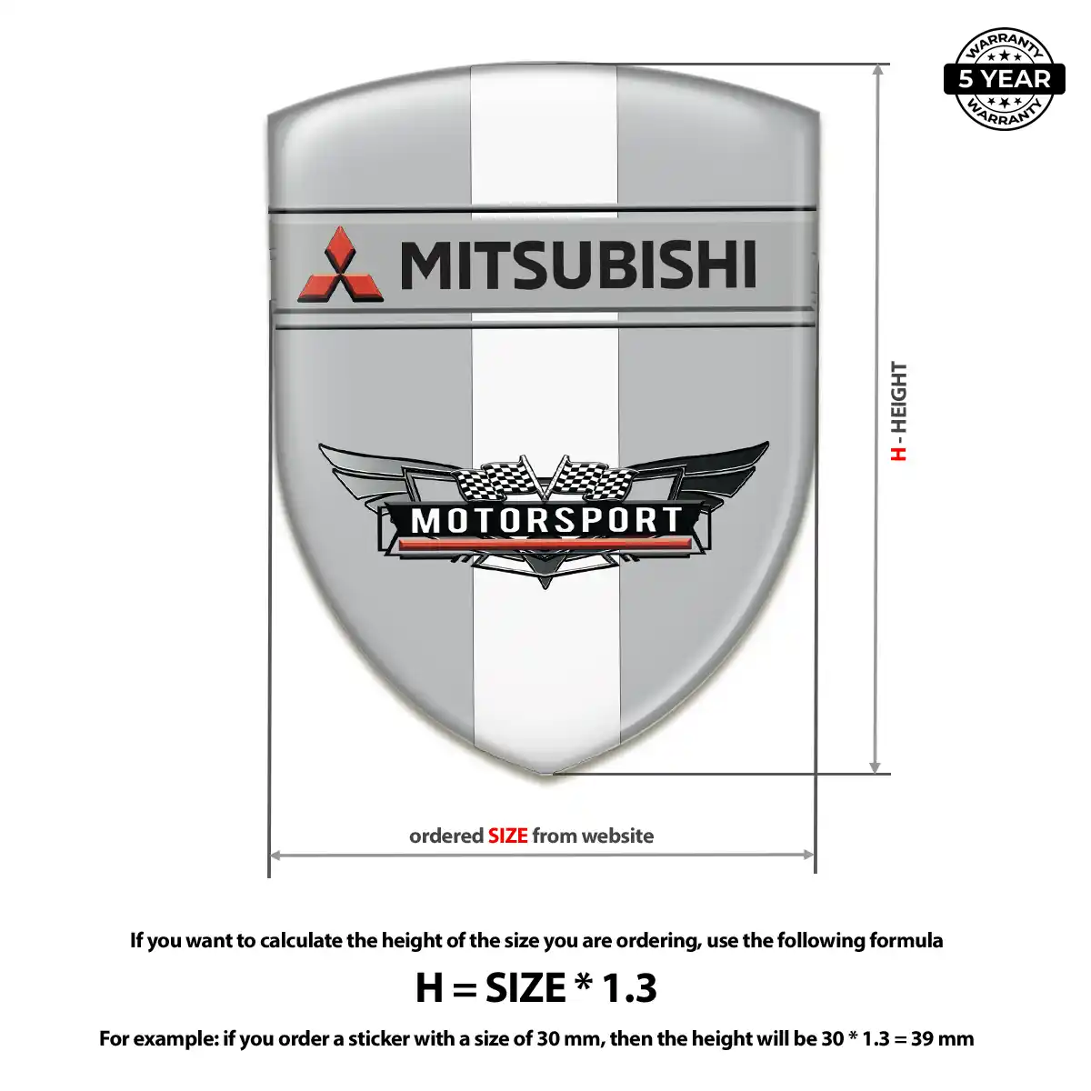 Mitsubishi Emblem Badge Deluxe Edition