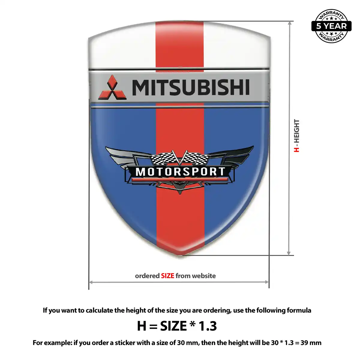 Mitsubishi Emblem Badge Exclusive Series