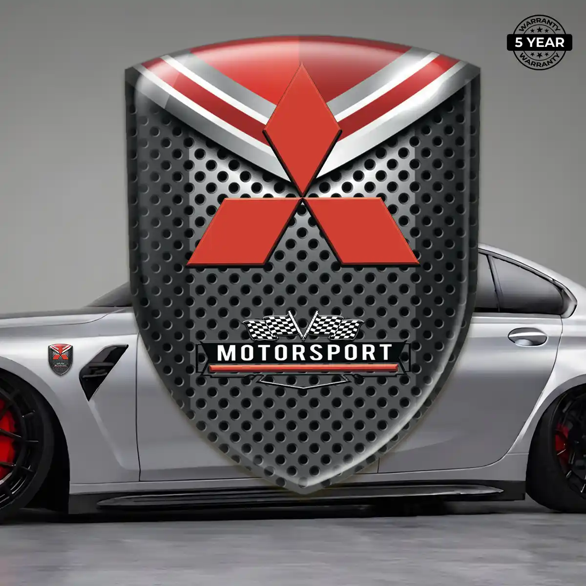 Mitsubishi Emblem Badge Logo Elite Finish