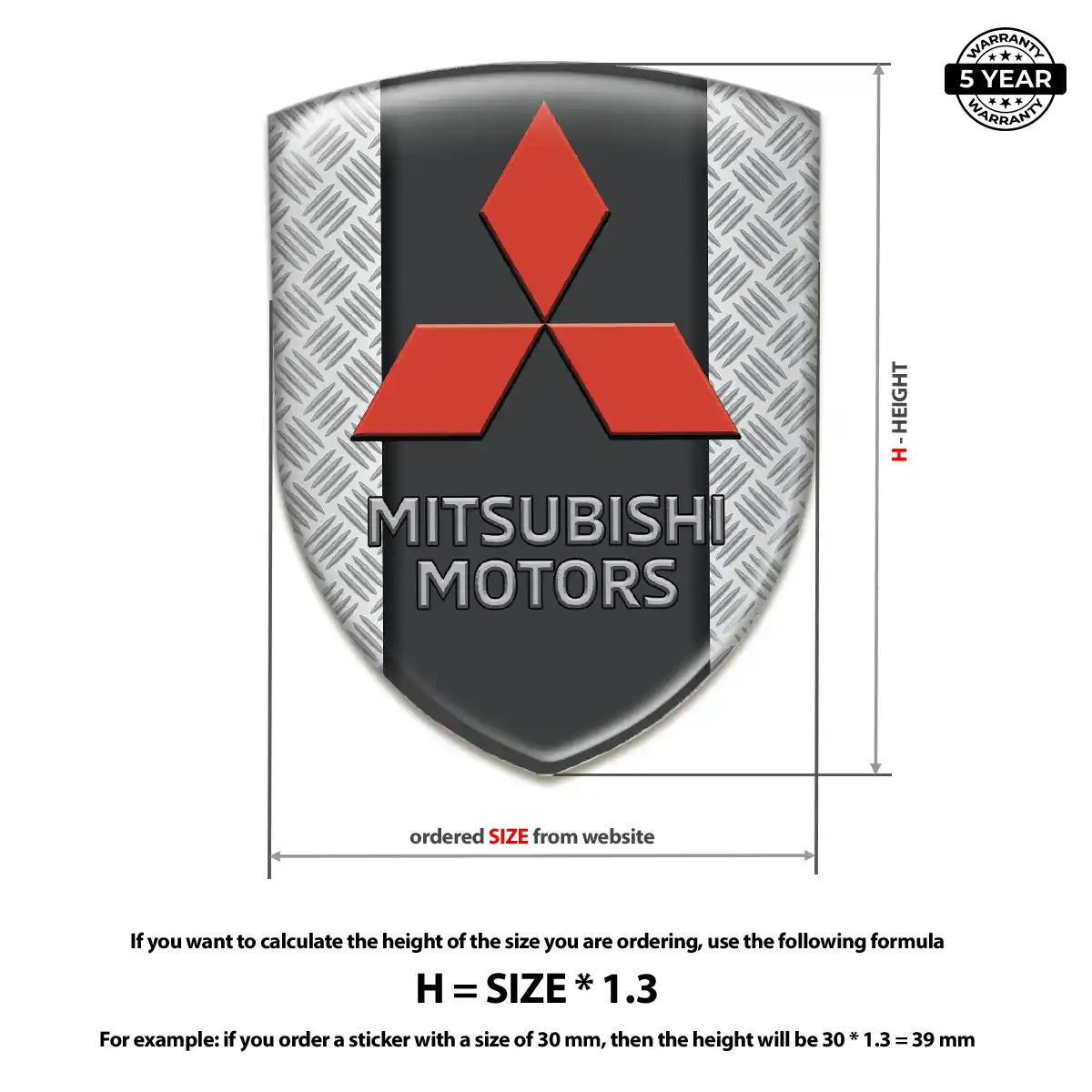 Mitsubishi Emblem Badge Logo Exclusive Series