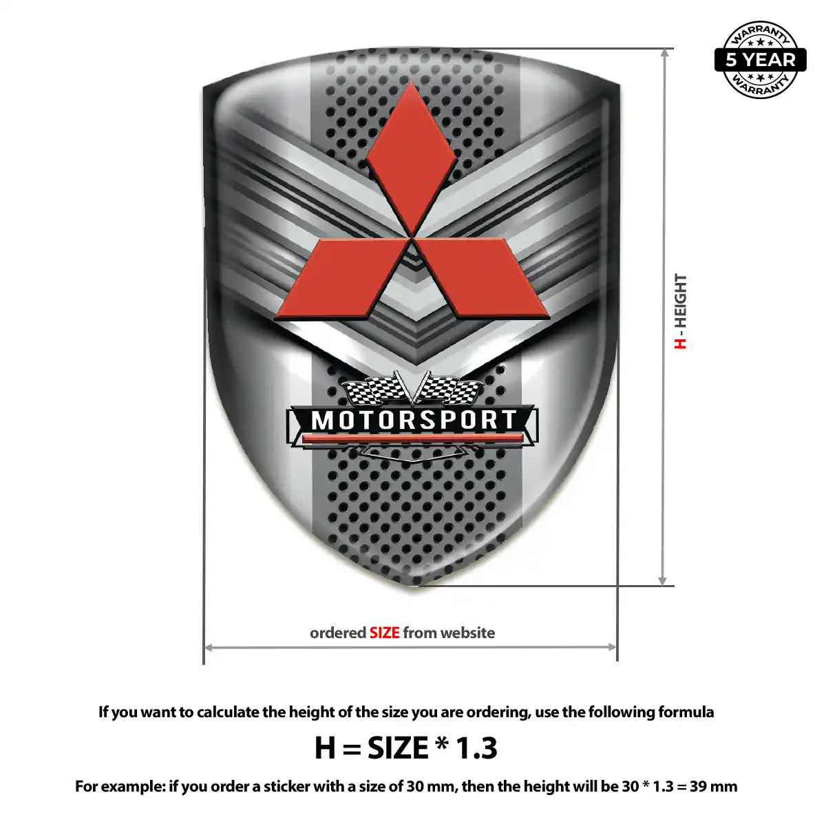 Mitsubishi Emblem Badge Logo Prime Quality