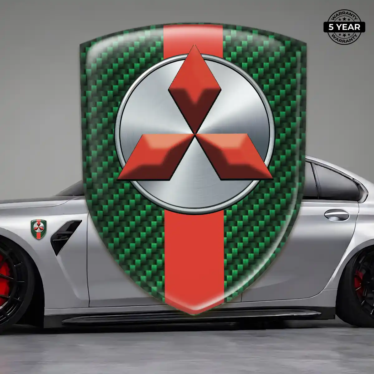 Mitsubishi Emblem Badge Logo Refined Design