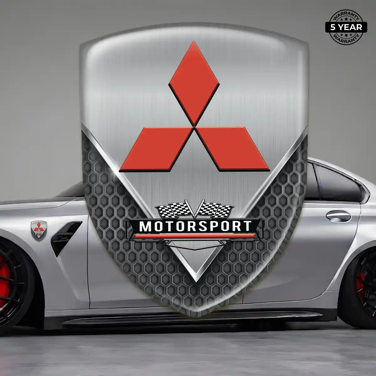 Mitsubishi Emblem Badge Logo Signature Grade