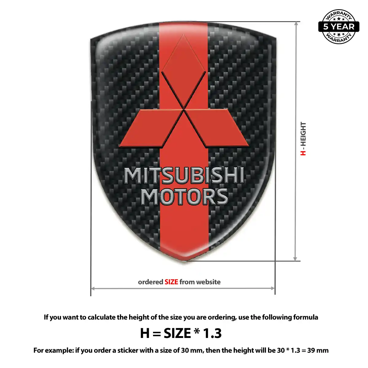 Mitsubishi Emblem Badge Noble Edition